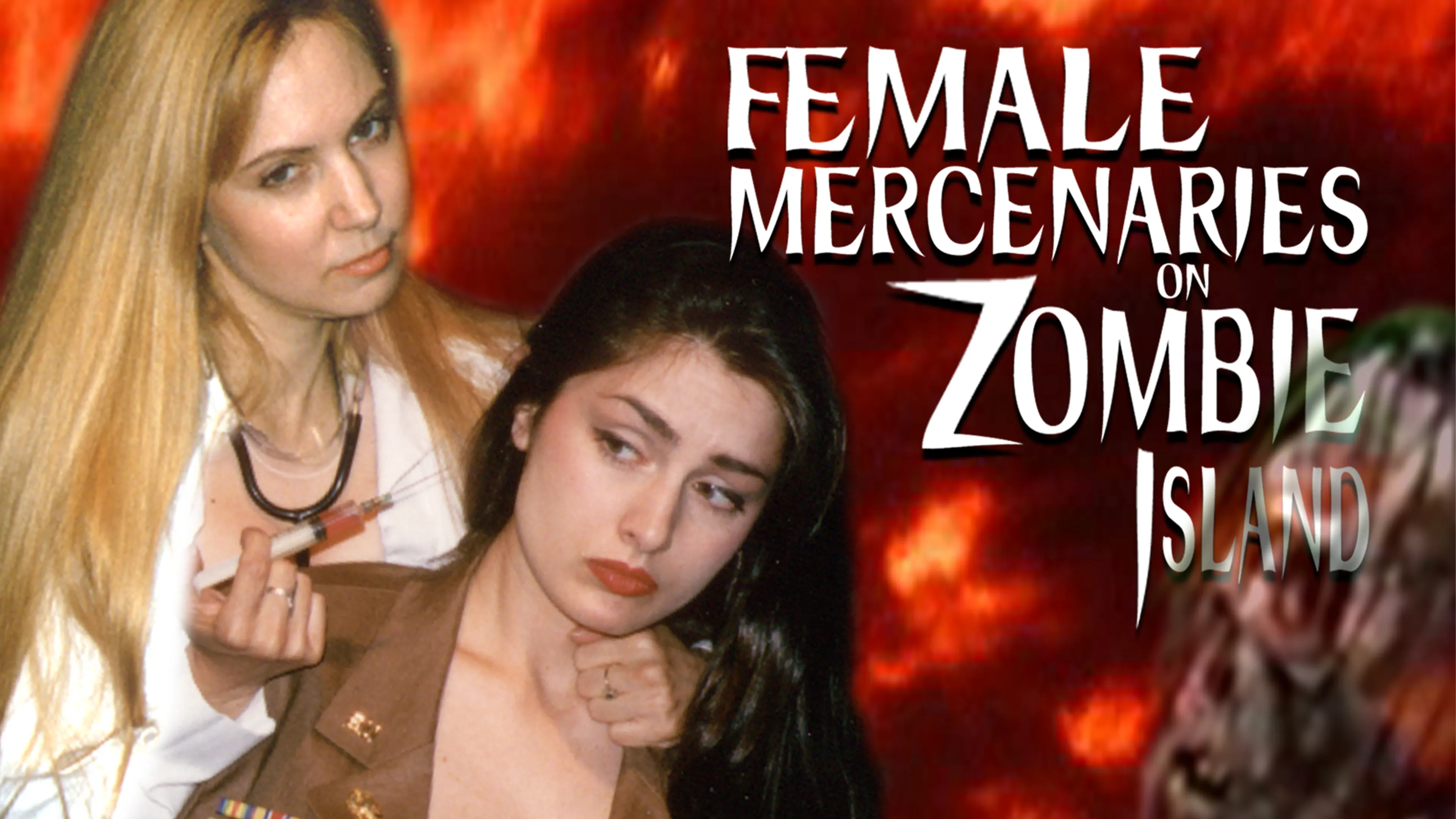 Female Mercenaries on Zombie Island poster